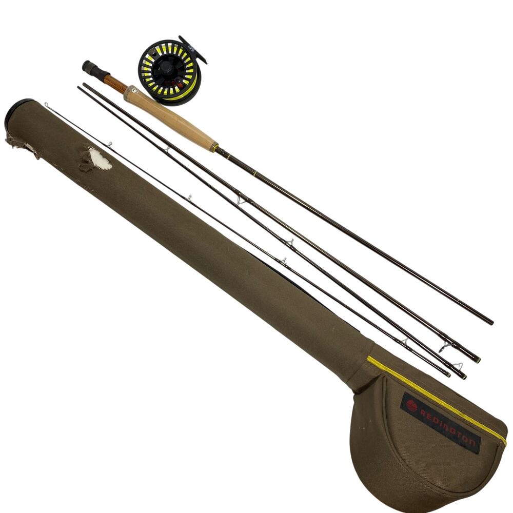 Redington Crosswater Path Fly Fishing Rod 4pc Combo Kit 9' Carrying Tube